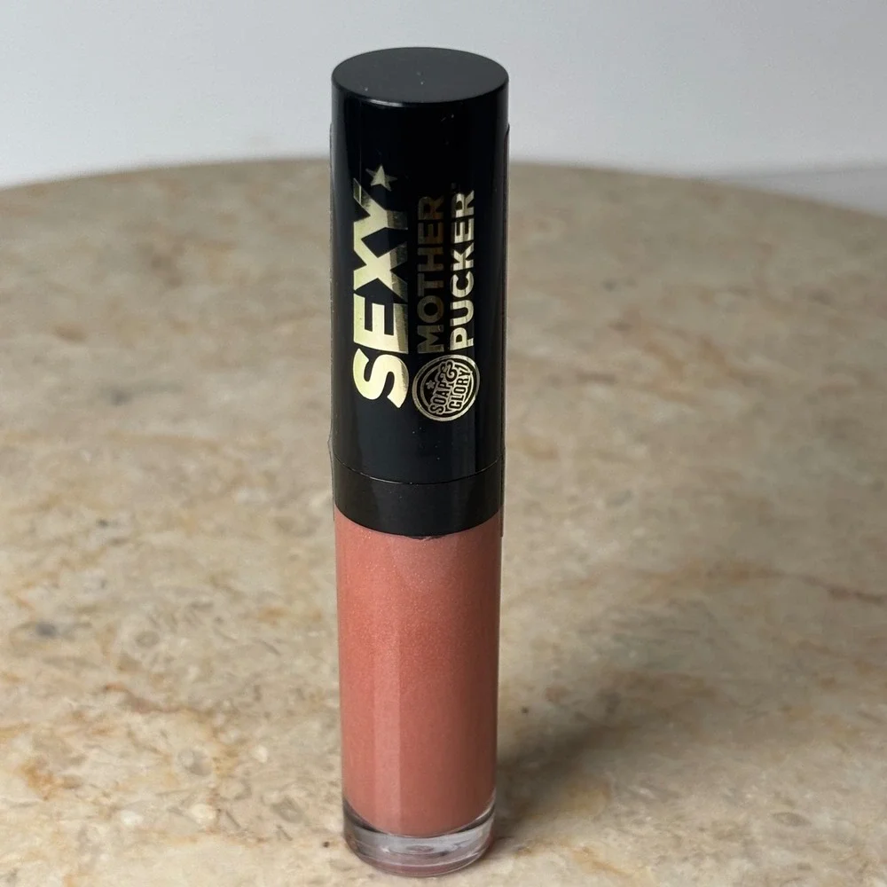 Soap & Glory Sexy Mother Pucker Lip Gloss 4ml Bare Enough Nude Sealed Mini